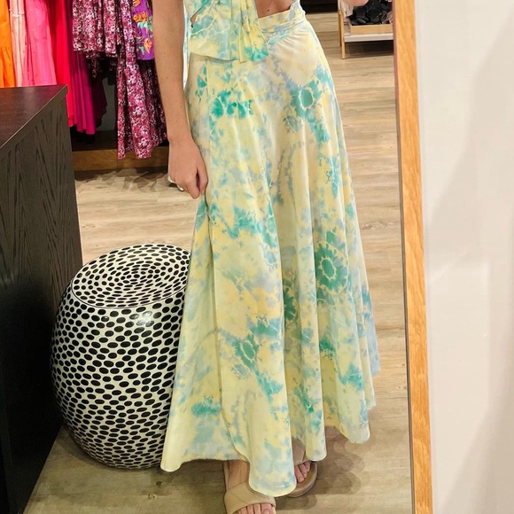 The Westside Dresses & Skirts - “The Westside” TieDye Silk Wrap Skirt *Worn Once* Size XS (runs big)